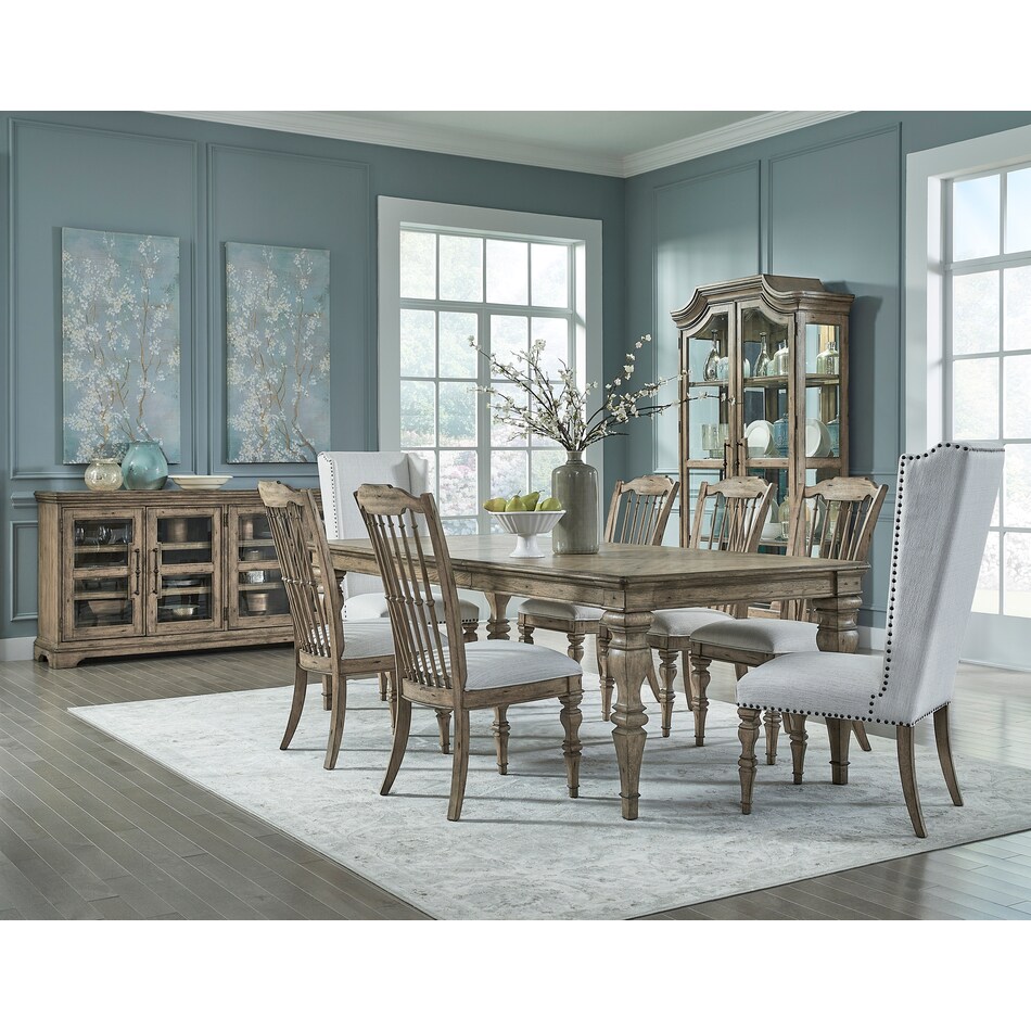 franklin rustic taupe arm chair   