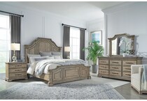 franklin rustic taupe mirror   