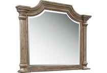 franklin rustic taupe mirror   