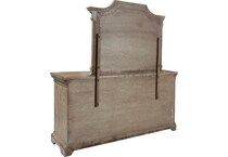 franklin rustic taupe mirror   