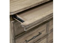 franklin rustic taupe mirror   
