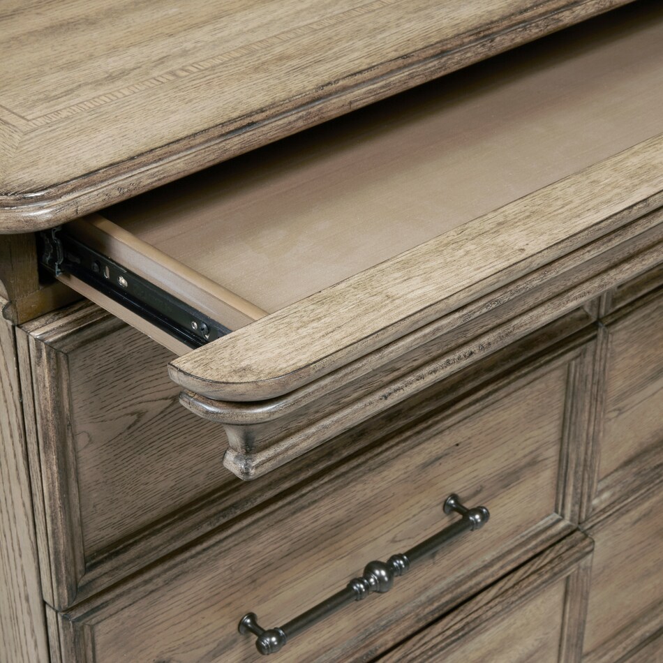 franklin rustic taupe mirror   