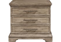 franklin rustic taupe nightstand   