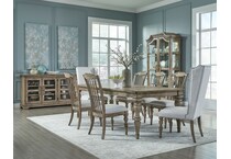 franklin rustic taupe sideboard server   