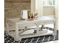 fregine whitewash cocktail table lift top   
