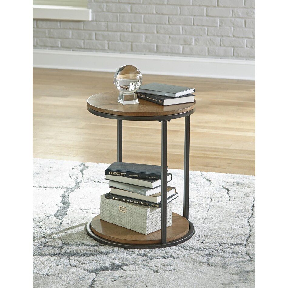 fridley brown end table   