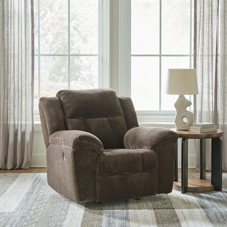 frohn brown recliner   