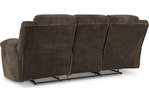 frohn chocolate reclining sofa   