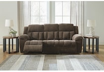 frohn chocolate reclining sofa   