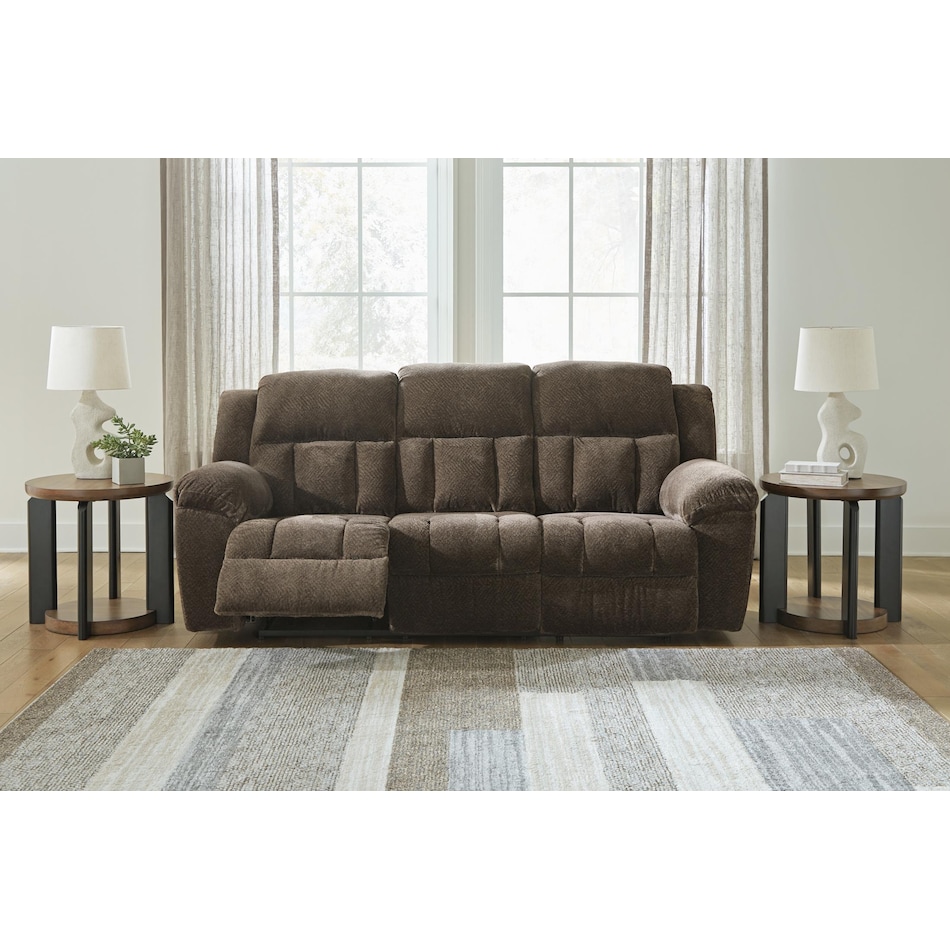 frohn chocolate reclining sofa   