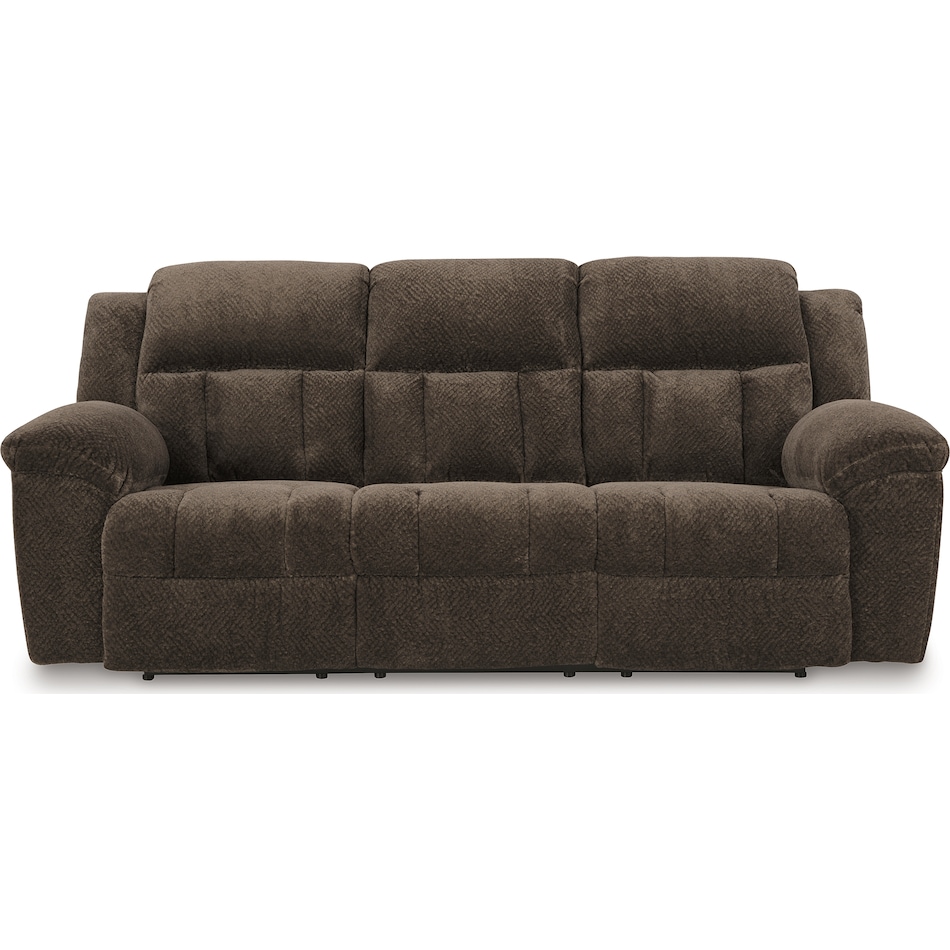 frohn chocolate reclining sofa   