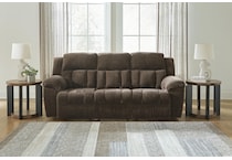 frohn chocolate reclining sofa   