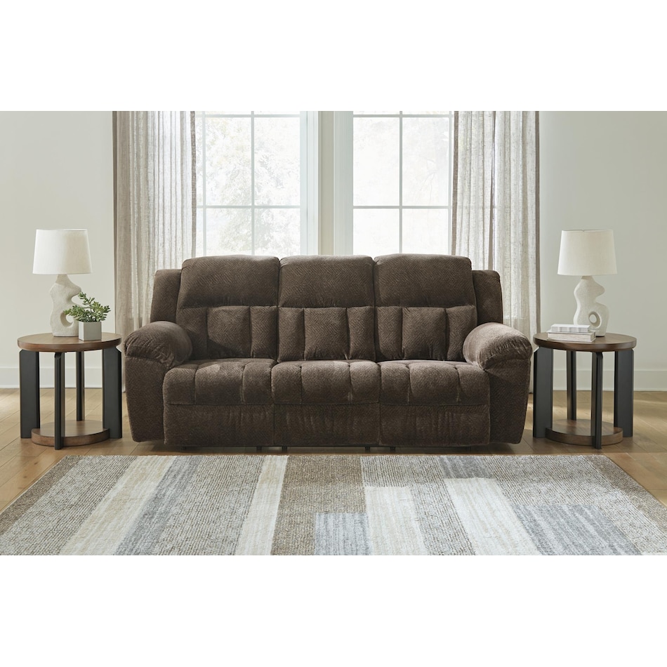 frohn chocolate reclining sofa   