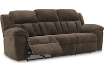 frohn chocolate reclining sofa   