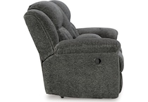 frohn graphite reclining console loveseat   