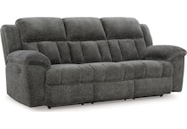 frohn graphite reclining sofa   
