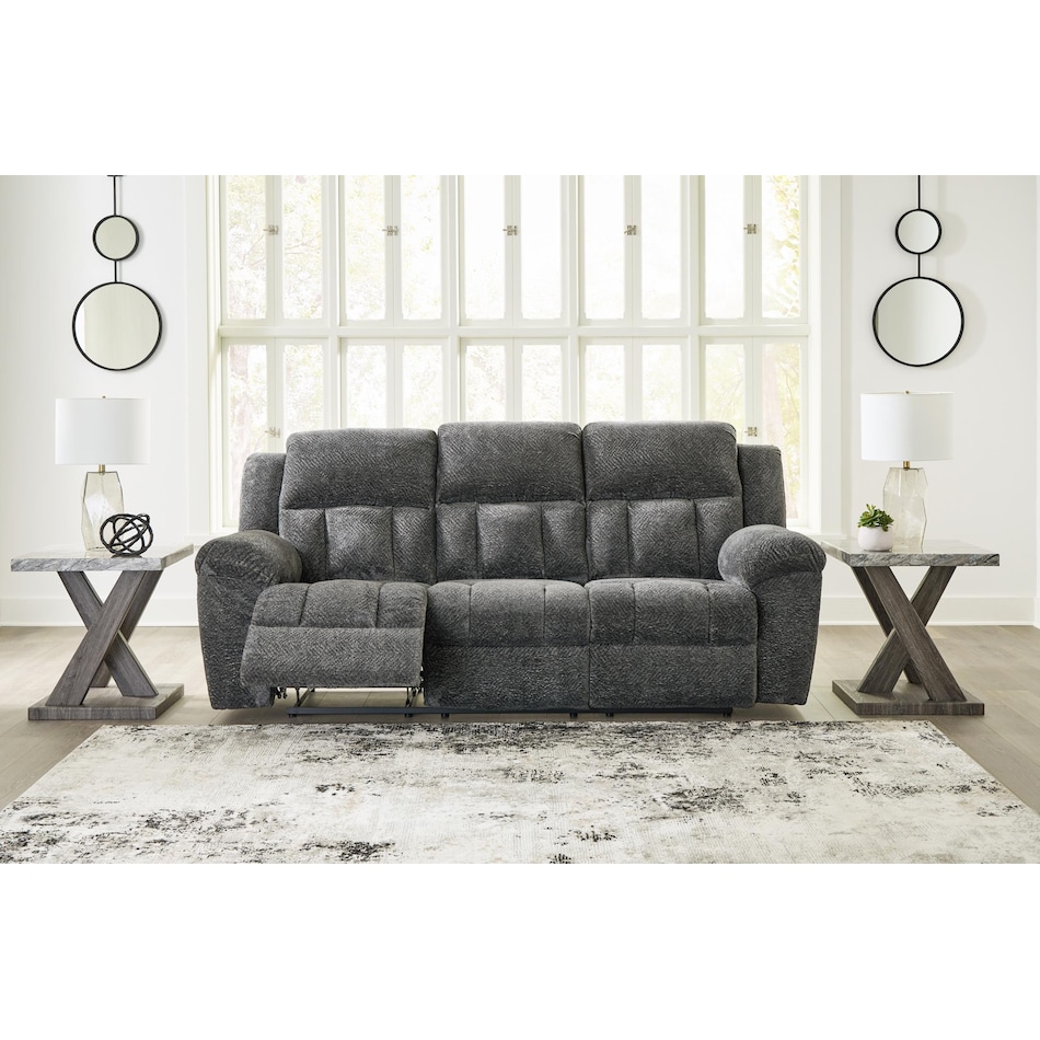 frohn graphite reclining sofa   