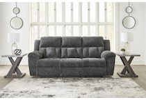 frohn grey reclining sofa   