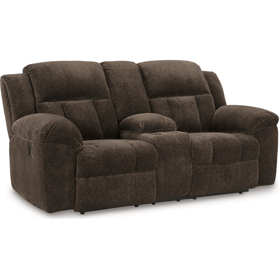 frohn reclining console loveseat   