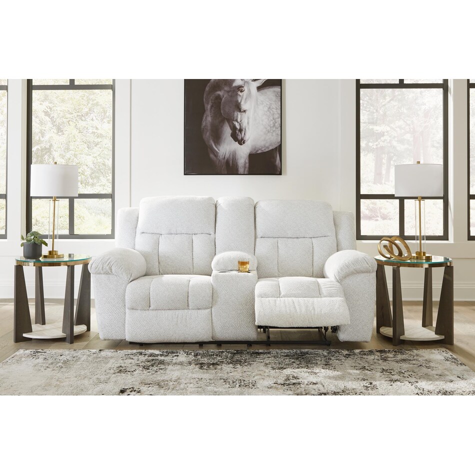 frohn snow reclining console loveseat   