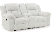 frohn snow reclining console loveseat   