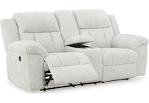 frohn snow reclining console loveseat   