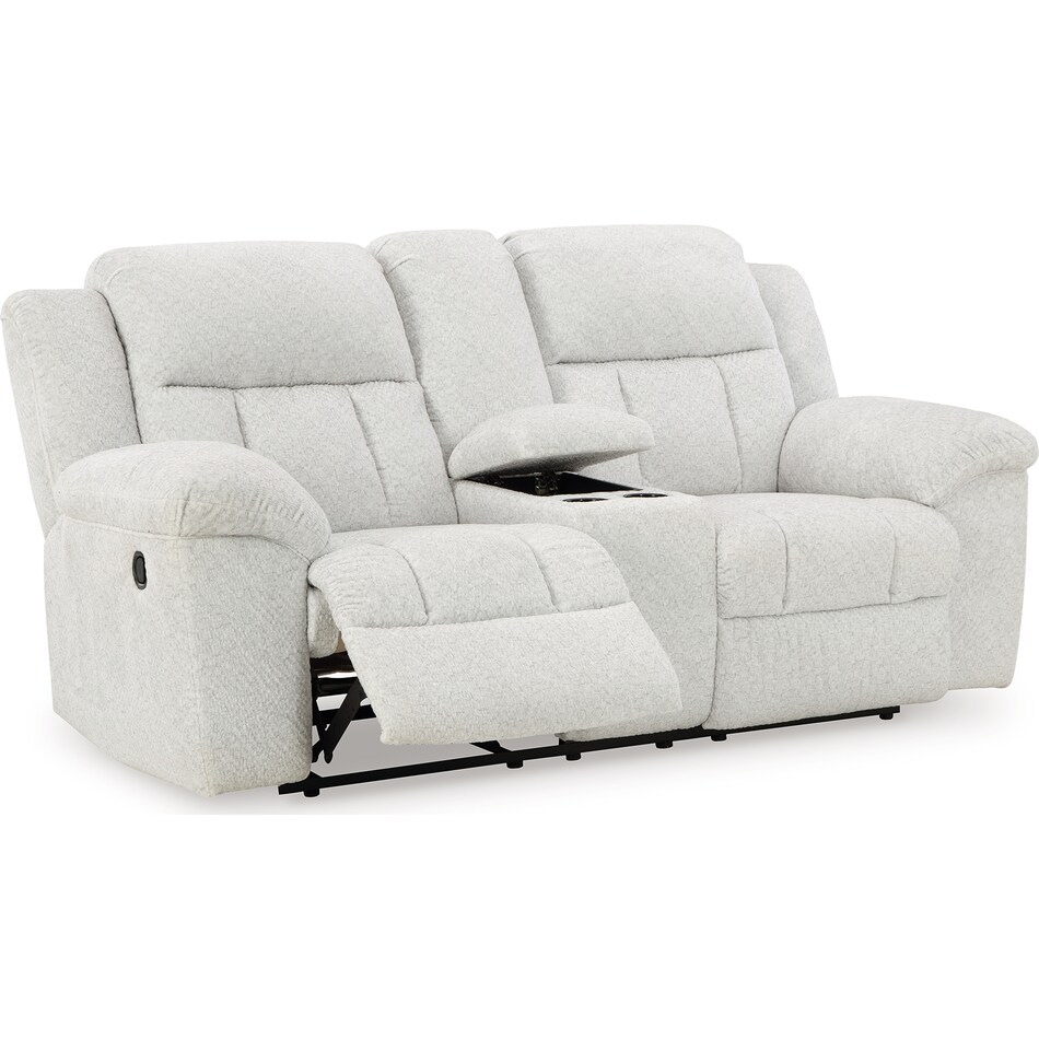 frohn snow reclining console loveseat   