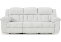 frohn white reclining sofa   