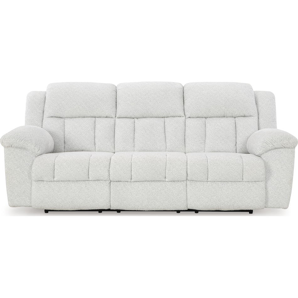 frohn white reclining sofa   