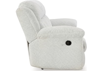 frohn white reclining sofa   