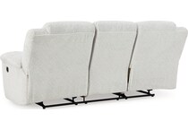frohn white reclining sofa   