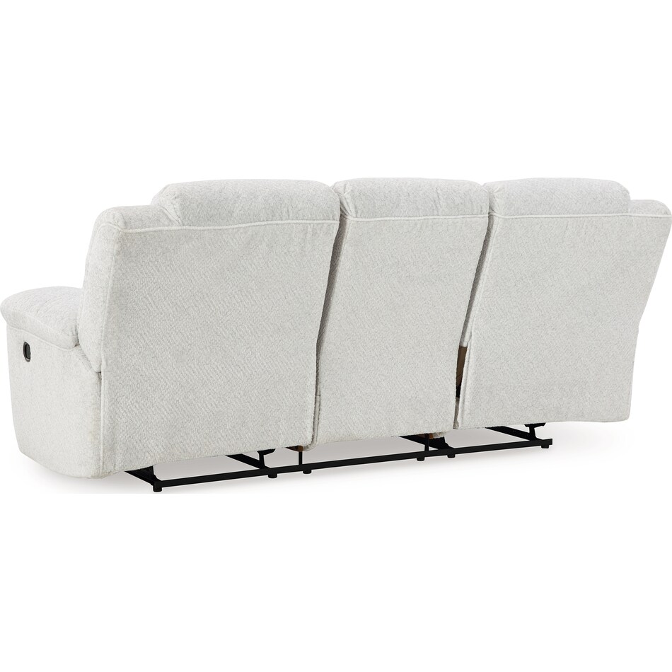 frohn white reclining sofa   
