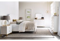 fulham white with gold accents dresser   