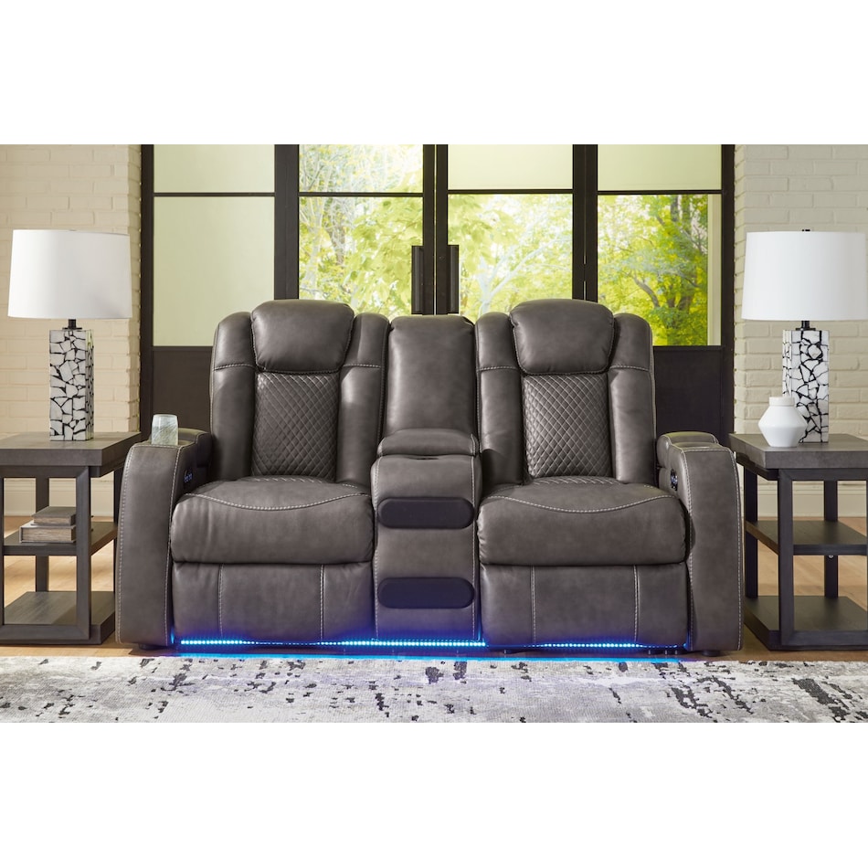 fyne dyme power reclining loveseat   