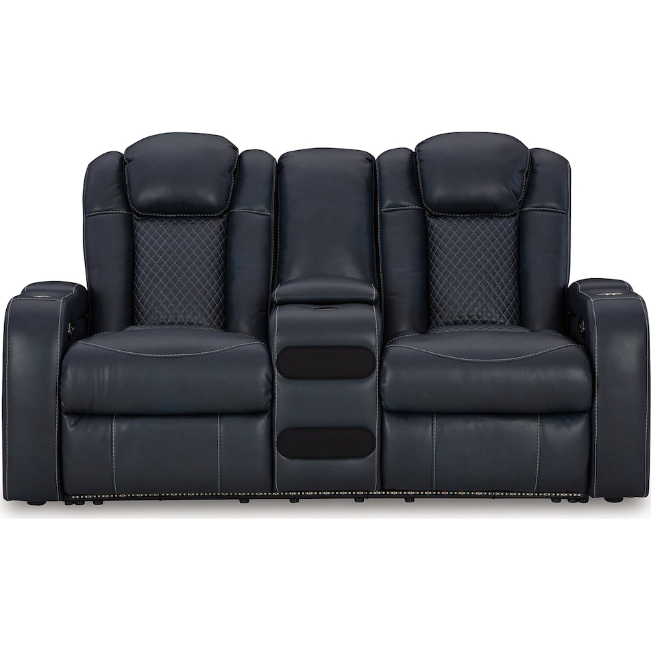 fyne dyme sapphire power reclining loveseat   