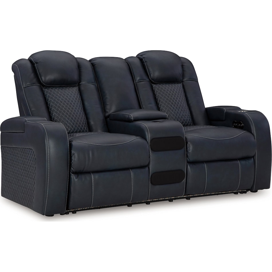 fyne dyme sapphire power reclining loveseat   
