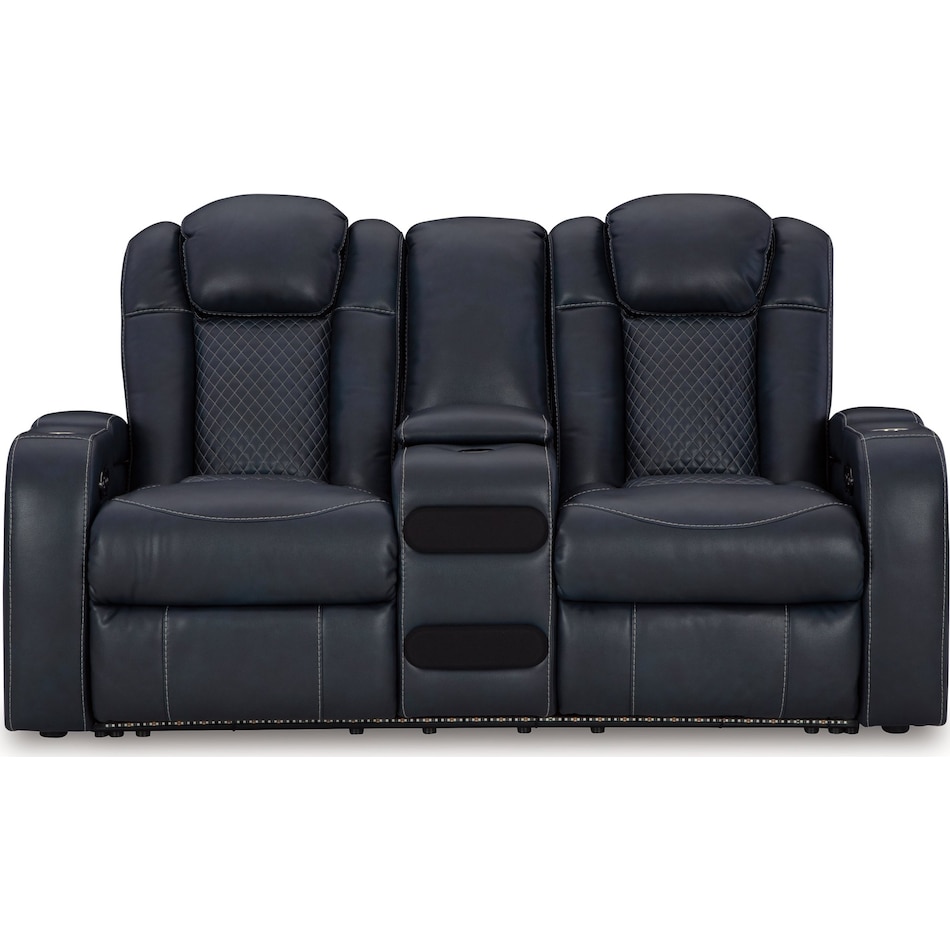 fyne dyme sapphire power reclining loveseat   