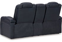 fyne dyme sapphire power reclining loveseat   