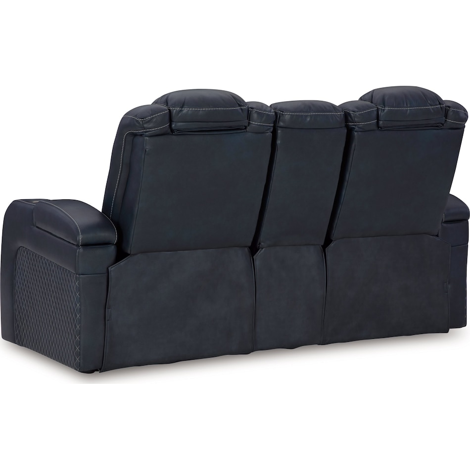 fyne dyme sapphire power reclining loveseat   