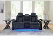 fyne dyme sapphire power reclining loveseat   