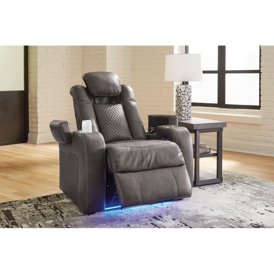 fyne dyme shadow power recliner   