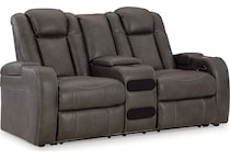 fyne dyme shadow power reclining loveseat   