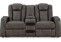 fyne dyme shadow power reclining loveseat   
