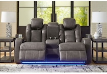 fyne dyme shadow power reclining loveseat   