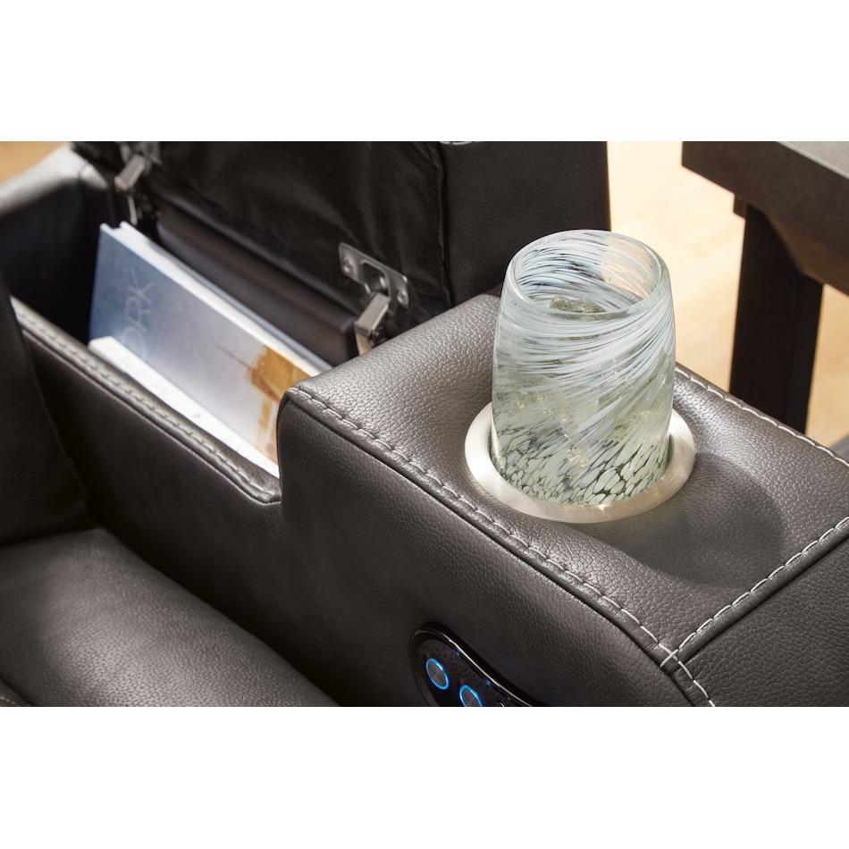 fyne dyme shadow power reclining loveseat   