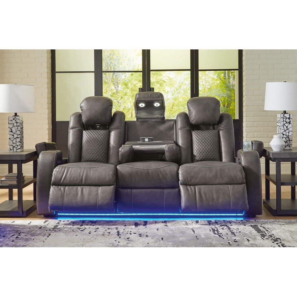 fyne dyme shadow power reclining sofa   