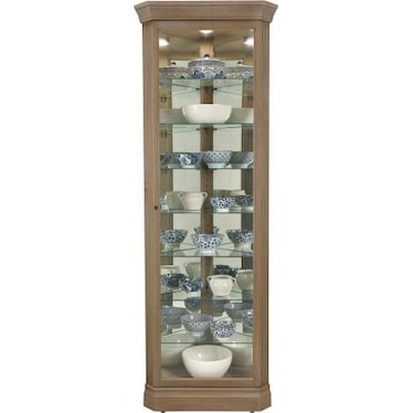GABLE CORNER CURIO CABINET