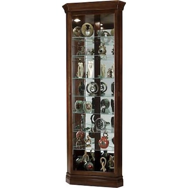 GABLE CORNER CURIO CABINET