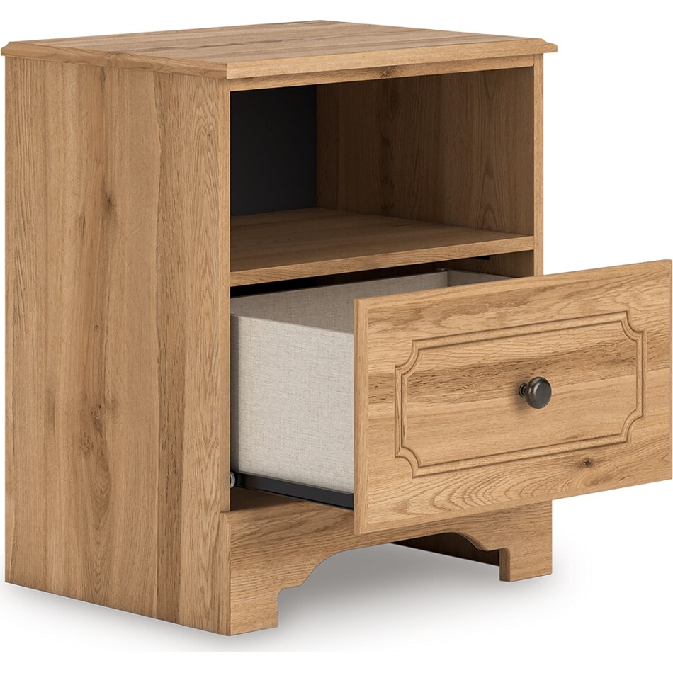 galletyn warm brown nightstand   
