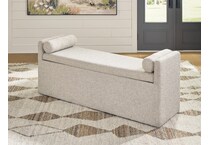 galliden beige bench   